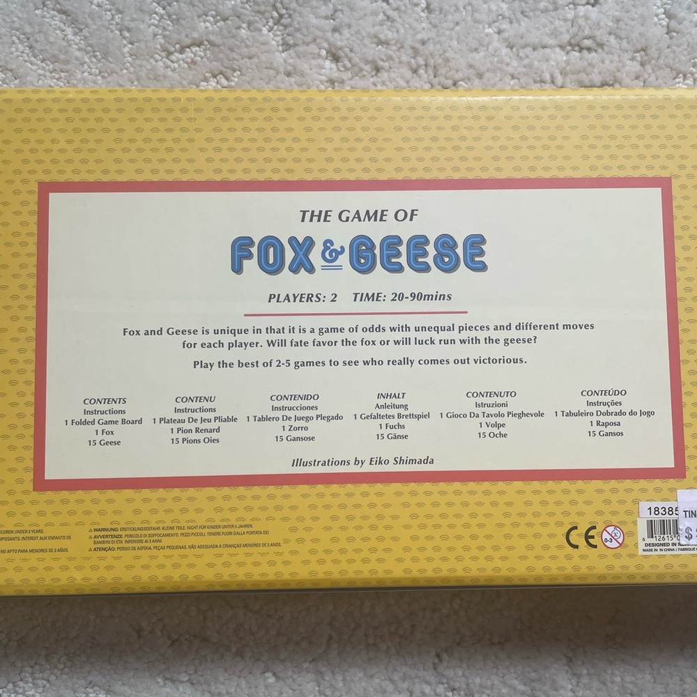 Kikkerland Fox & Geese Board Game - Multicolor - Picture 6 of 6